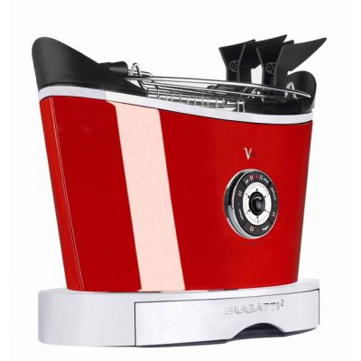 Multifunction Toaster Modern Design - Volo - Casa Bugatti - red