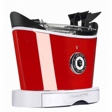 Multifunction Toaster Modern Design - Volo - Casa Bugatti - red