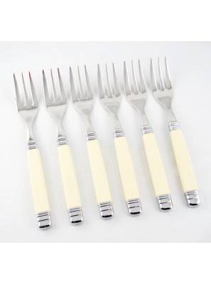 Ménagère 6pcs fourchettes à gâteau Rossini - Couverts Italiens Rivadossi Sandro - 
