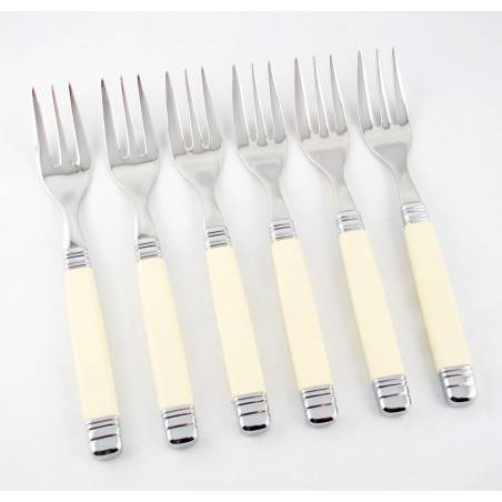 Ménagère 6pcs fourchettes à gâteau Rossini - Couverts Italiens Rivadossi Sandro - 
