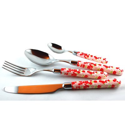 Naif Primula - Set of 4 Colored Cutlery - Rivadossi Sandro -  - 