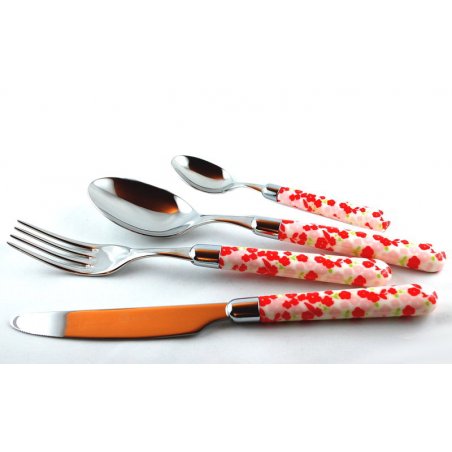 Naif Primula - Set of 4 Colored Cutlery - Rivadossi Sandro -  - 