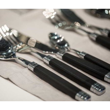 Moderne Couverts Couleur Rossini 75pcs Noir - 