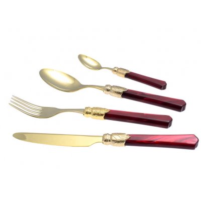 Couverts Rivadossi Boutique en ligne - Vittoria Oro Set 4pcs - 