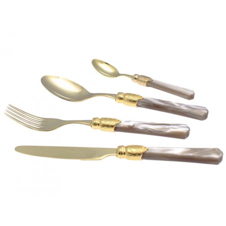 Couverts Rivadossi Boutique en ligne - Vittoria Oro Set 4pcs - 