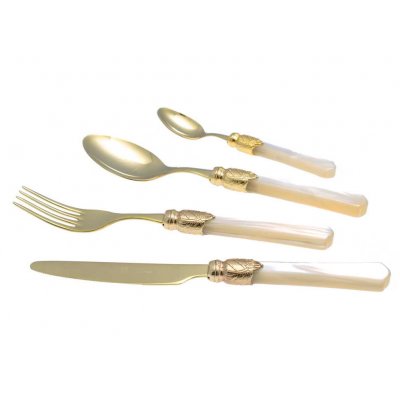 Couverts Rivadossi Boutique en ligne - Vittoria Oro Set 4pcs - 