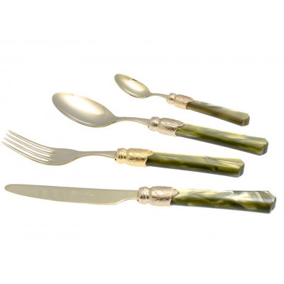 Posate Rivadossi Shop Online - Vittoria Oro Set 4pz - 