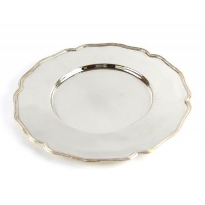 Élégant sous-lieu romantique en argent anglais -