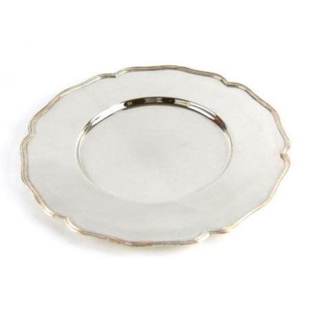 Elegant romantic underplace in English silver -