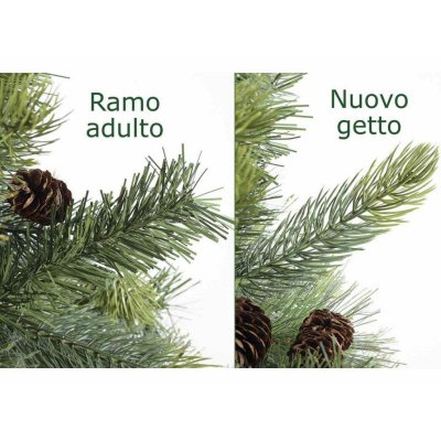 Colorado Weihnachtsbaum mit Glitzer- und Tannenzapfen - 