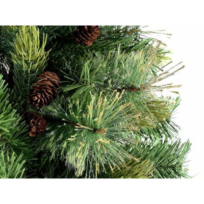 Colorado Weihnachtsbaum mit Glitzer- und Tannenzapfen - 