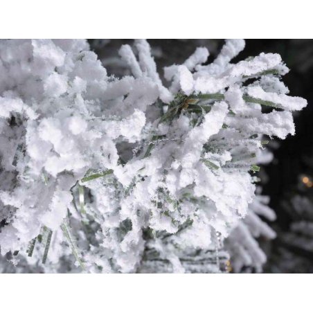 Albero di Natale Innevato - Canada - Effetto Realistico con Pigne - 