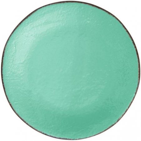 Plateau Rond en Céramique 31 cm - Tiffany Couleur Vert d'Eau - Preta - 