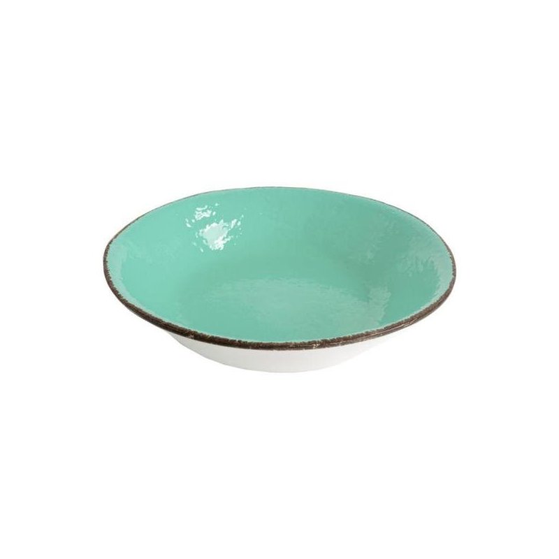 Ceramic salad bowl 26 cm - Tiffany Water Green Color - Preta -  - 8055765090102