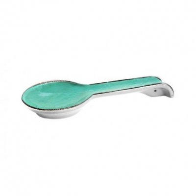 Tiffany - Repose-cuillère en céramique Preta Aqua Green - 