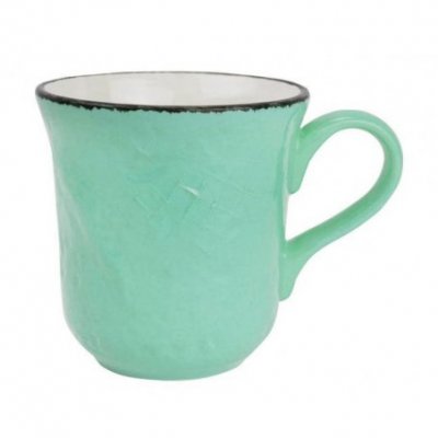 Tazza Mug 53 Cl in Ceramica - Set 4 Pz - Colore Verde Acqua Tiffany - Preta - 
