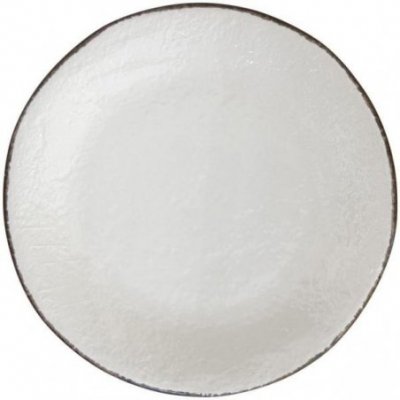 Vassoio Tondo in Ceramica cm 31 - Colore Bianco Latte - Preta - 