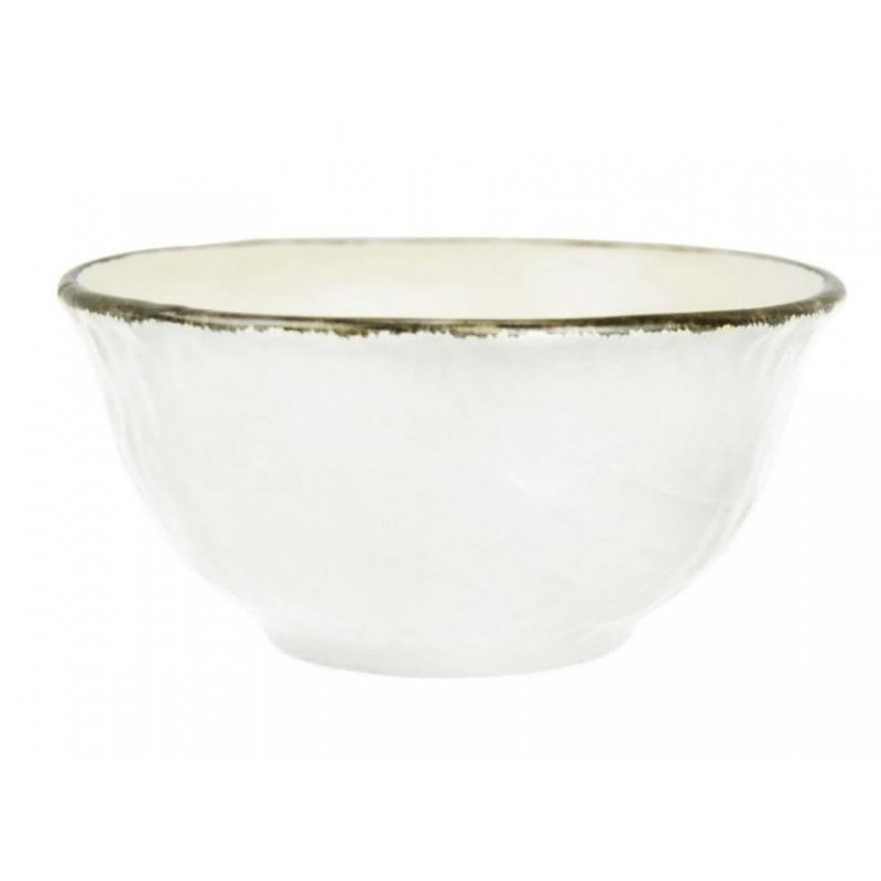 Macedonia Ceramic Bowl - Set 6 pcs - Milk White Color - Preta -  - 8050262575527