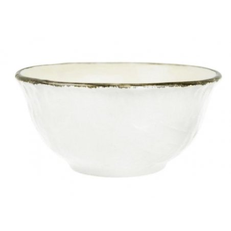 Coppetta Macedonia in Ceramica - Set 6 pz - Colore Bianco Latte - Preta - 