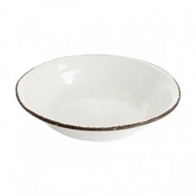 Saladier 26 cm en céramique - Couleur lait blanc - Preta - 