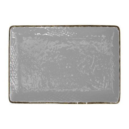 Ceramic Tray 32x26 - Set 4 pcs - Gray Color - Preta -  - 8055765096180
