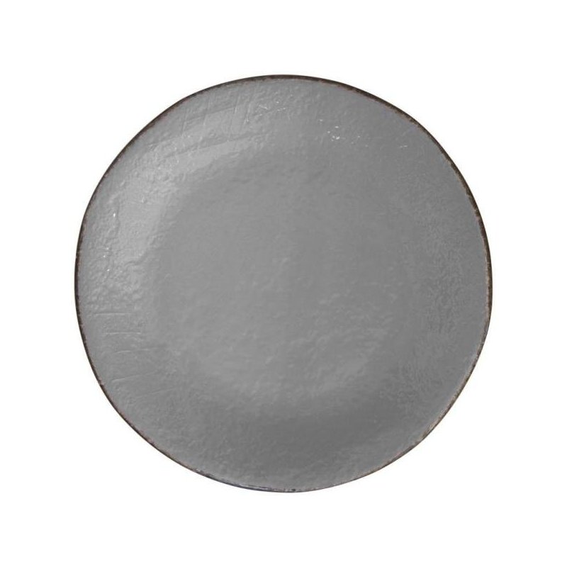 Vassoio Tondo in Ceramica cm 31 - Colore Grigio - Preta - 