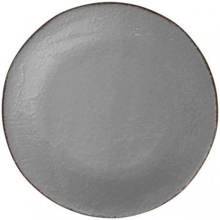 Vassoio Tondo in Ceramica cm 31 - Colore Grigio - Preta - 