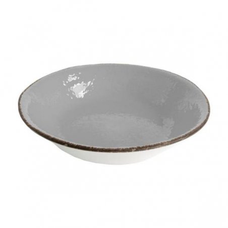 Salatschüssel 26 cm in Keramik - Graue Farbe - Preta - 