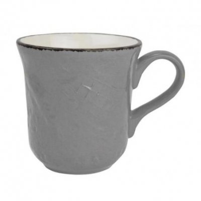 Mug 53 Cl en Céramique - Set 4 pcs - Couleur Gris - Preta - 