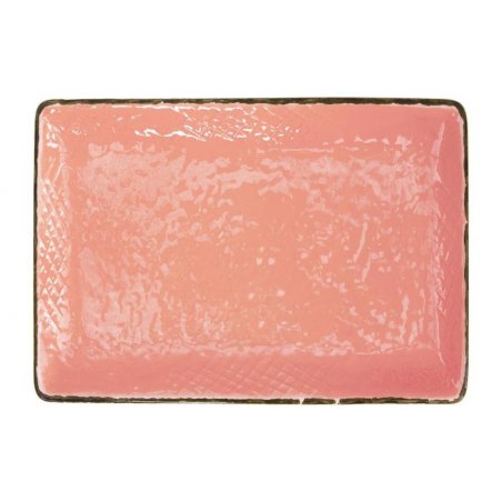 Plateau Céramique 32x26 - Set 4 pcs - Couleur Rose Poudre - Preta - 