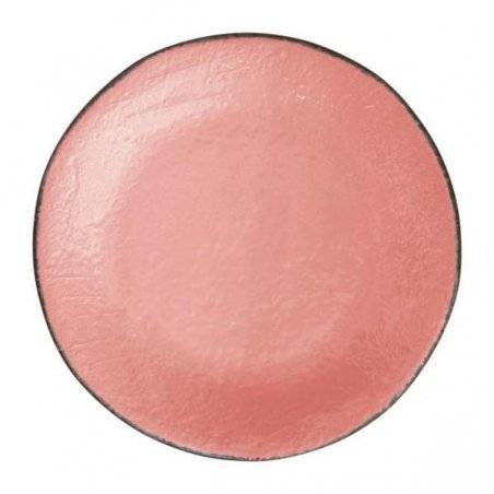 Obstteller cm 20 in Keramik - Set 6 Stück - Puderrosa Farbe - Preta - 