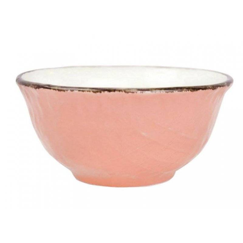 Coppetta Macedonia in Ceramica - Set 6 pz - Colore Rosa Cipria - Preta - 