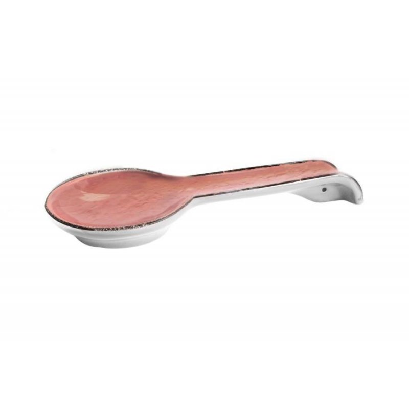 Repose-cuillère en céramique poudre rose - Preta - 