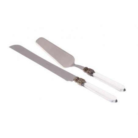 Posate da Insalata Set 2 Pz Venezia Trasparente - 