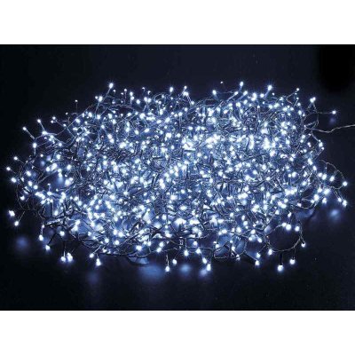 Filo luci 1000LED Bianco Freddo e cavo verde - 25mt - 