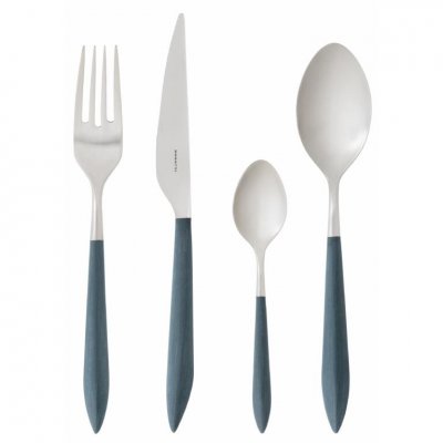 Ares farbiges Besteck Satin Stahl - Grün - Casa Bugatti - 