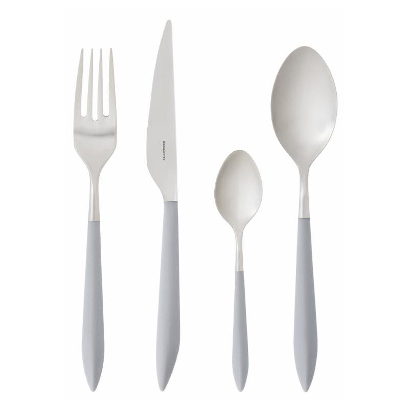 Ares Colored Cutlery Satin Steel - Avion Blue - Casa Bugatti -  - 8020178431736