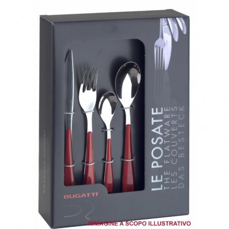 Black Pvd Devore Stainless Steel Cutlery - Casa Bugatti -  - 