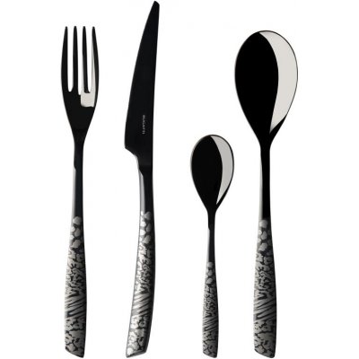 Posate Acciaio Inox Devore Pvd Nero - Casa Bugatti - 