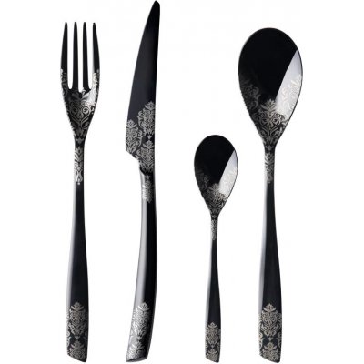 Posate Acciaio Inox Devore Pvd Nero - Casa Bugatti - 