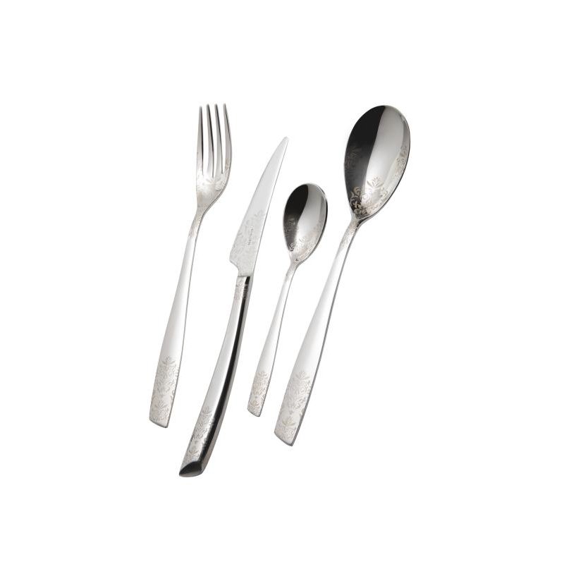 Polished Stainless Steel Cutlery Devoré - Casa Bugatti -  - 