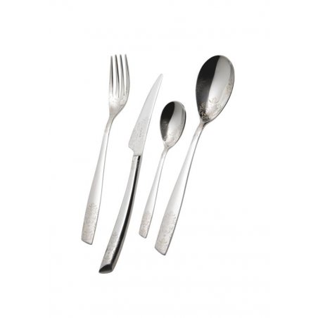 Posate Acciaio Inox Lucido Devoré - Casa Bugatti - 
