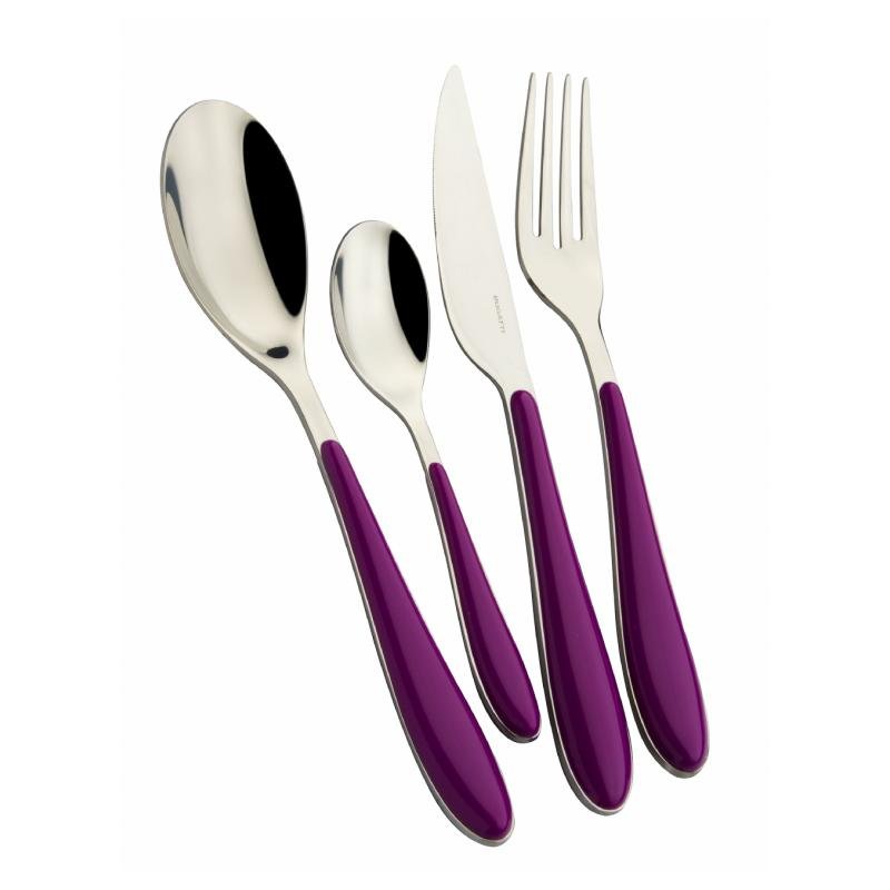 Gioia Casa Bugatti Couverts Colorés Set 24 Pièces - Couleur Iris - 