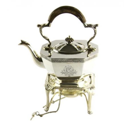 Teiera con Scaldino Samovar Ottagonale - Royal Family - 