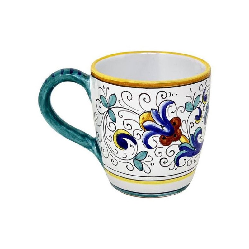 Ceramic cup 10x14x10 cm - Rich Deruta decoration -  - 