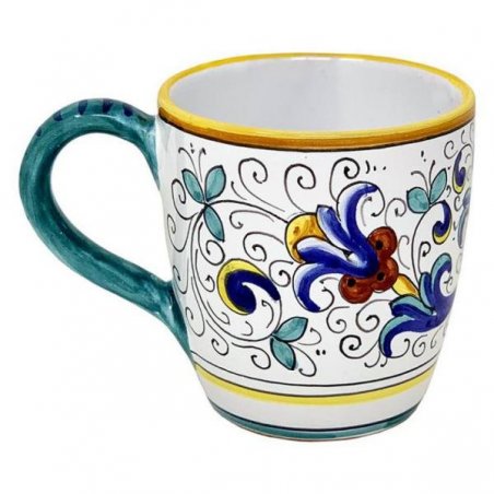 Tazza in Ceramica cm 10x14x10 - Decoro Ricco Deruta - 