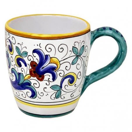 Tazza in Ceramica cm 10x14x10 - Decoro Ricco Deruta - 
