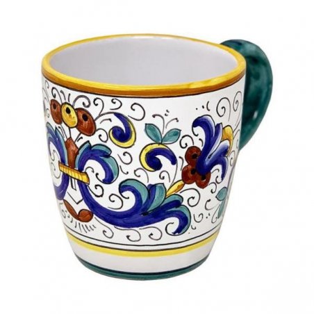 Tazza in Ceramica cm 10x14x10 - Decoro Ricco Deruta - 