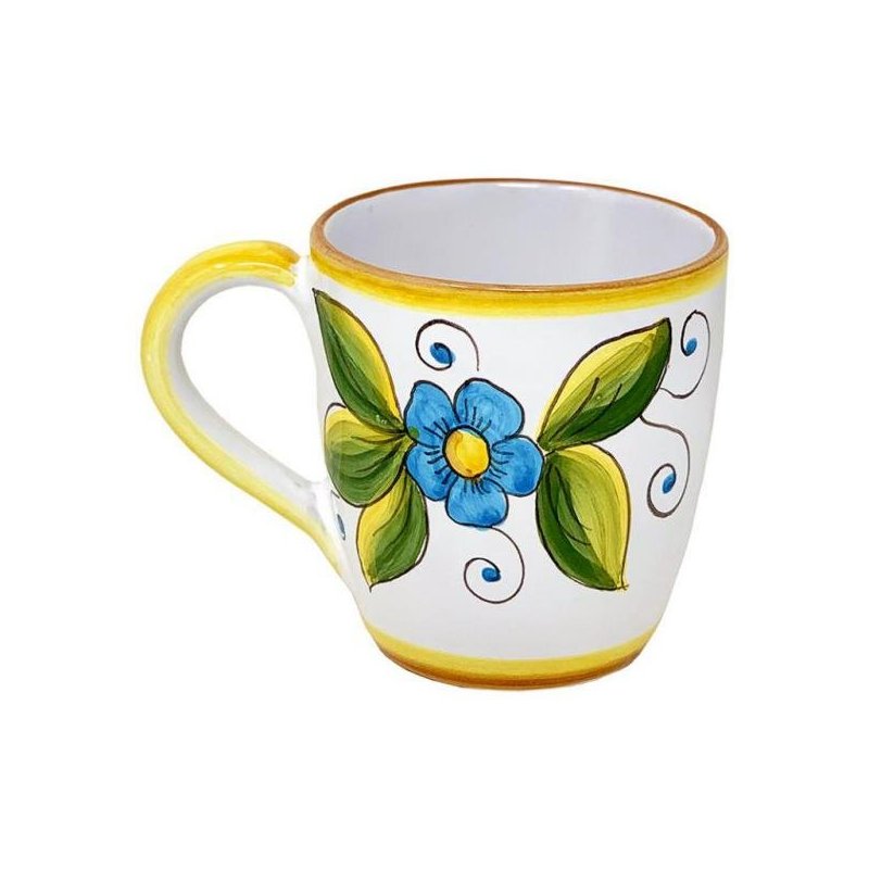 Deruta Keramiktasse 10x14x10 cm - Taormina-Dekoration - 