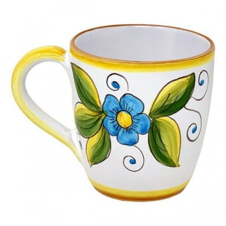 Deruta ceramic cup 10x14x10 cm - Taormina decoration -  - 